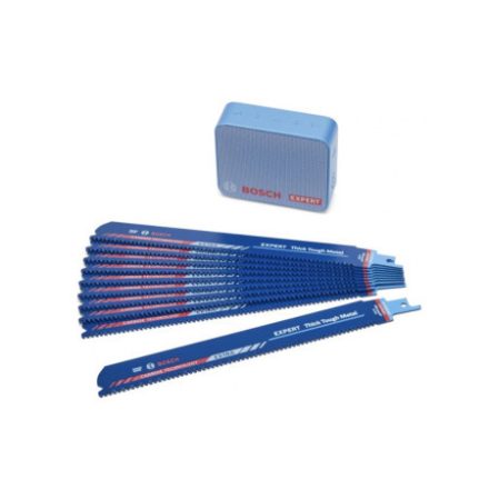BOSCH EXPERT Pană de fierăstrău pentru metal S 1155 CHC 225 mm / 8TPI cu dinți de carbură (10 buc) + JBL
