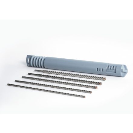 BOSCH Set de 5 burghie pentru roca 10,12,14,16,22 x 610/550 mm cu patru muchii SDS-Plus