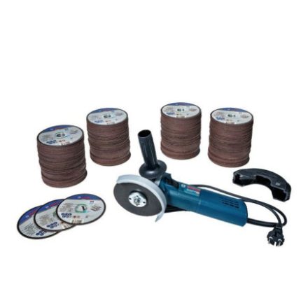 BOSCH Set de polizor unghiular 125 mm GWS 9-125 / 900 W + disc de tăiere inox 125 x 1,0 x 22,2 mm 400 buc