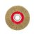 VOREL Perie circulară 125 x 20 mm cu inele de reducere, cu acoperire de alamă