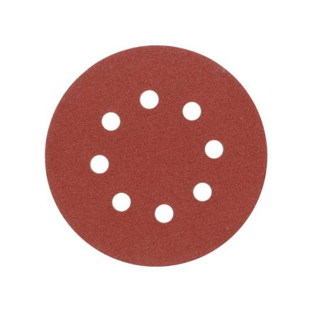 Disc fibră velcro VOREL 125 mm / P60 8 găuri (5 buc)