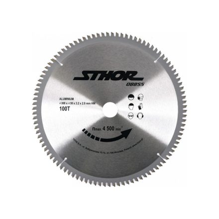 STHOR Pânză de ferăstrău pentru aluminiu 300 x 30 x 2,0 mm / 100T