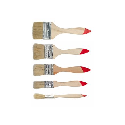 Set de perii cu mâner din lemn din 5 piese 0,5-2,5"