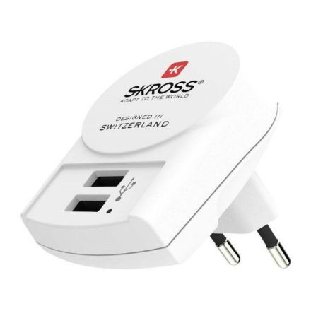 Adaptor USB SKROSS (2 x USB-A, 2 x baterie de 1,2 Ah)