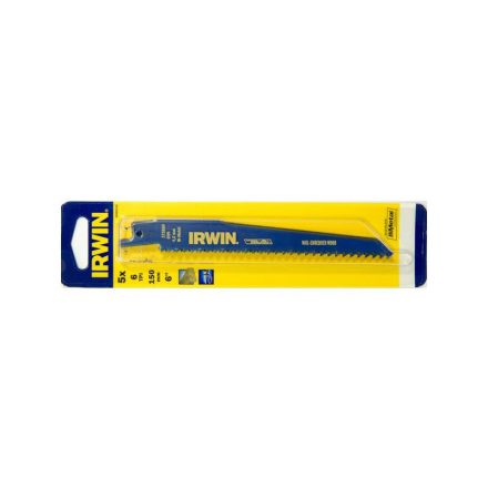 Pânză de ferăstrău IRWIN Sabre 150 mm/6TPI lemn bimetal (5 buc)