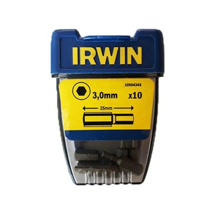 IRWIN vârf vârf hexagon 3 x 25 mm (10 buc)