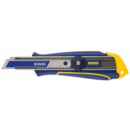 IRWIN Cuțit cu lamă spargibilă cu șină metalică de 18 mm, lamă bimetală cu șurub
