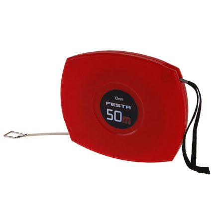 FESTA Bandă de măsurat 50 mx 10 mm oțel închisă