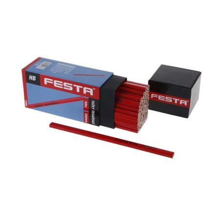 Creion de dulgher FESTA 250 mm rosu