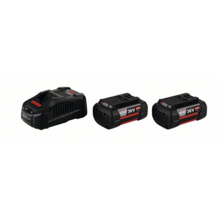 Set baterie BOSCH GBA 36V / 2 x 6,0 Ah baterie + încărcător rapid GAL 3680 CV