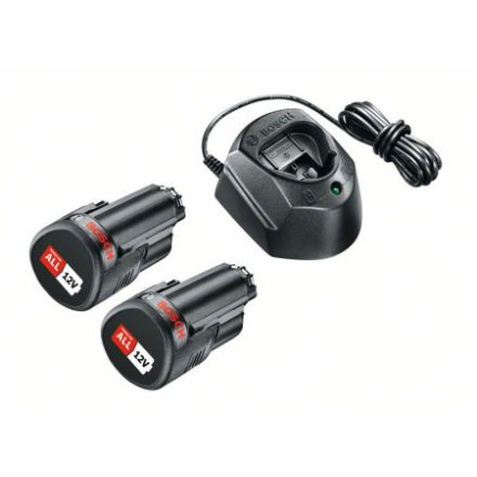 Set baterie BOSCH PBA 12V / 2 x 1,5 Ah baterie + încărcător GAL 1210 CV