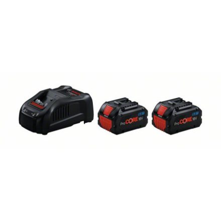 Set baterie BOSCH ProCORE 18 V / 2 x 5,5 Ah baterie + încărcător rapid GAL 1880 CV