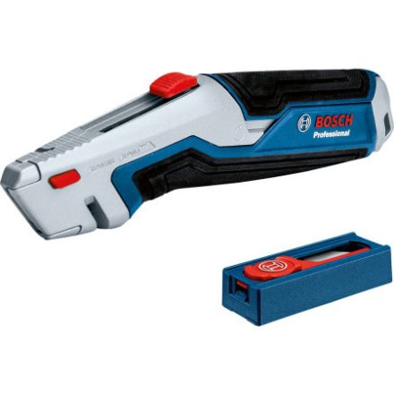 BOSCH Cuțit cu lamă trapezoidală retractabilă + 10 lame