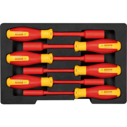 BOSCH Set de șurubelnițe 6 bucăți (SW7 - 14 mm) izolate până la 1000 V