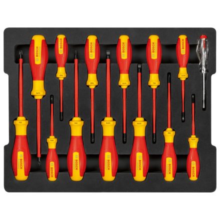Set de șurubelnițe BOSCH 14 piese izolate până la 1000 V
