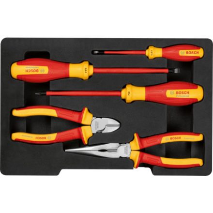 Set de scule BOSCH 5 piese până la 1000 V izolate CrV
