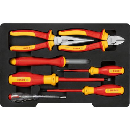 Set de scule BOSCH 7 piese până la 1000 V izolate CrV