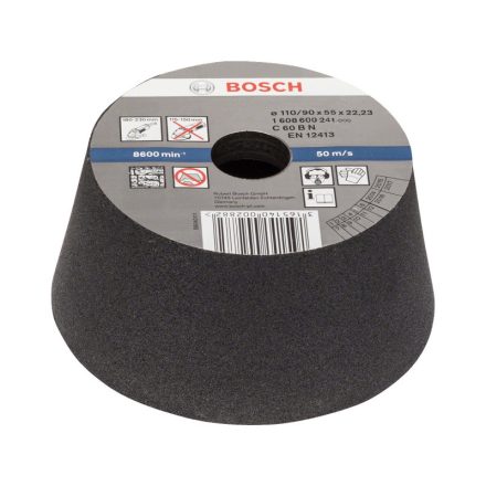 Disc abraziv conic BOSCH pentru polizor unghiular mare 110/90 x 55 x 22,2 mm / P54