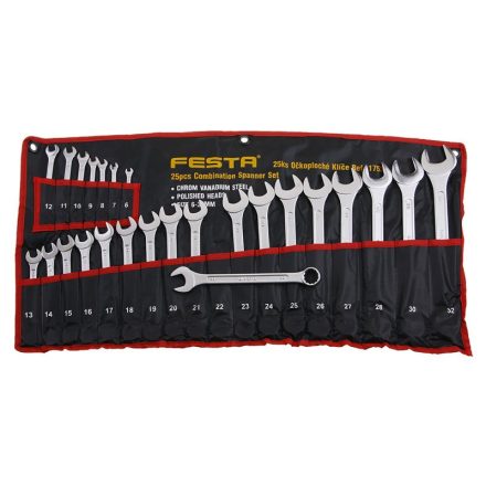 FESTA Set chei 25 piese 6-32 mm CrV Profi