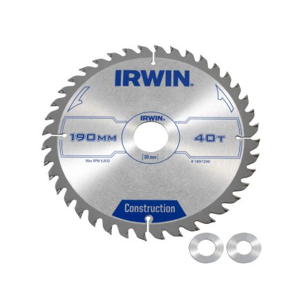 Pânză de ferăstrău IRWIN pentru lemn 190 x 30 mm / 40T