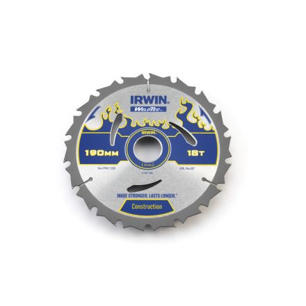 Pânză de ferăstrău IRWIN pentru lemn 190 x 30 mm / 18T