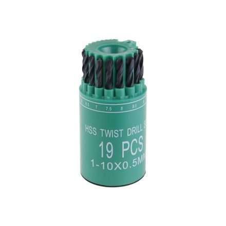 Set de burghie cu șuruburi HSS 19 piese 1,0-10,0 mm