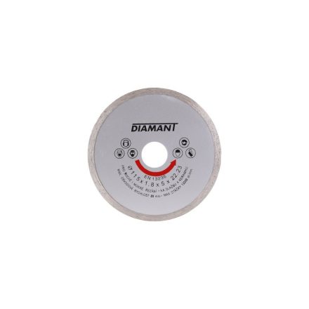 DIAMANT Disc de tăiere cu diamant 115 x 1,8 x 5,0 x 22,2 mm continuu