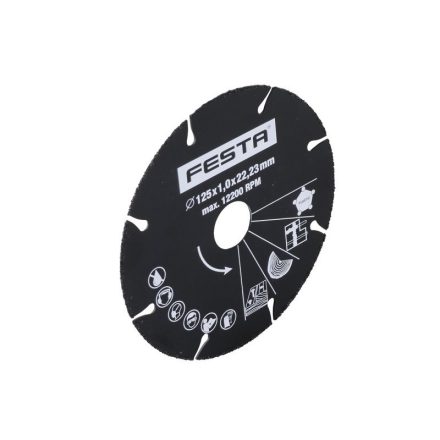 Disc de tăiere diamant universal FESTA 125 x 1,0 x 22,2 mm segmentat
