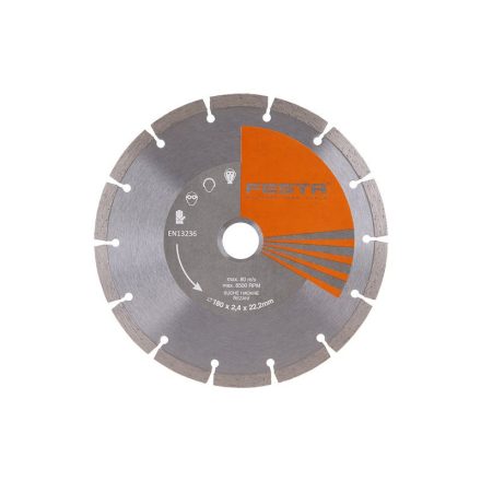 Disc de tăiere cu diamant FESTA 180 x 2,4 x 22,2 mm segmentat