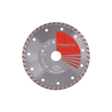 Disc de tăiere FESTA diamant 150 x 2,6 x 22,2 mm turbo