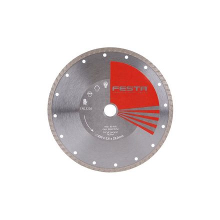 Disc de tăiere cu diamant FESTA 230 x 2,6 x 22,2 mm turbo