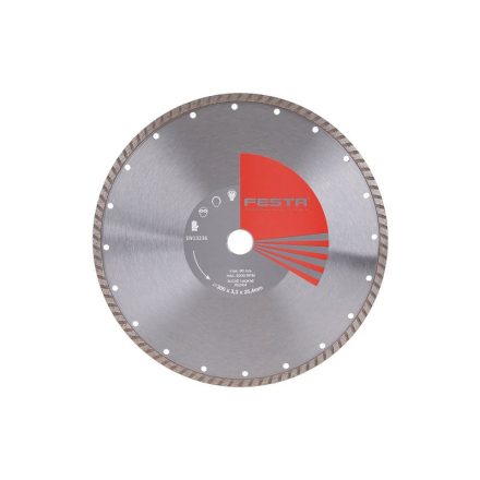Disc de tăiere cu diamant FESTA 300 x 3,3 x 25,4 mm turbo