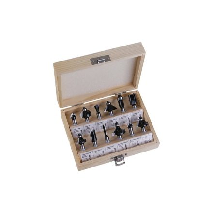 Set de frezat superior 12 piese 8 mm