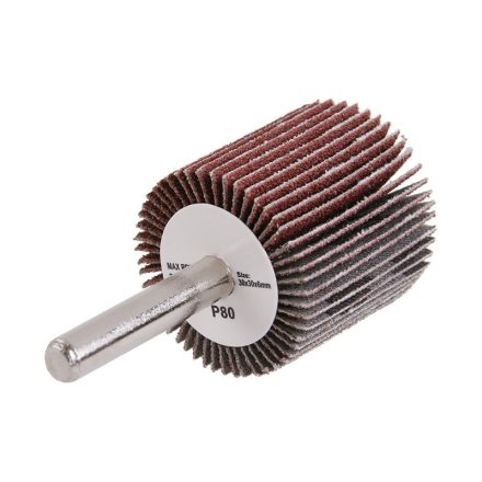 Disc de șlefuit cu clapete cu știft 30 x 30 x 6 mm / P80