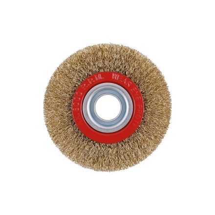 Perie rotunda FESTA 100 x 20 mm cu inele de ingustare, acoperire din alama