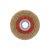 Perie rotunda FESTA 100 x 20 mm cu inele de ingustare, acoperire din alama