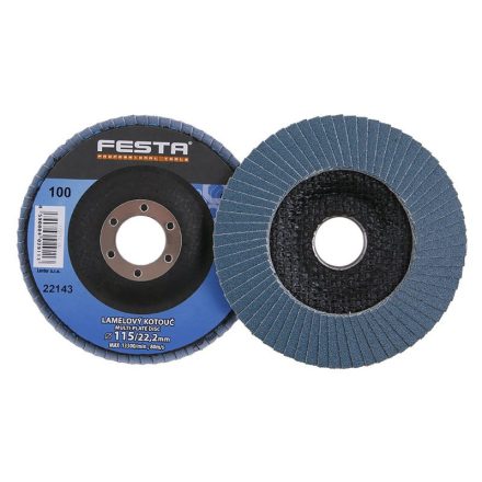 Disc abraziv FESTA 115 x 22,2 mm / P100 inox