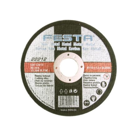 FESTA Disc de tăiere pentru metal 150 x 1,2 x 22,2 mm