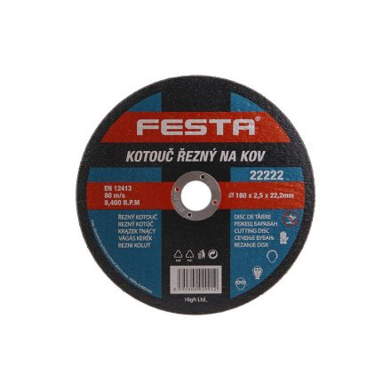 FESTA Disc de tăiere pentru metal 180 x 2,5 x 22,2 mm