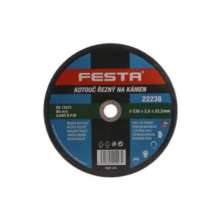FESTA Disc de tăiere pentru piatră 230 x 2,5 x 22,2 mm