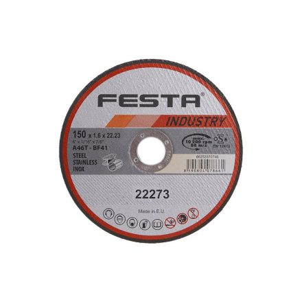 FESTA INDUSTRY Disc de tăiere pentru metal 150 x 1,6 x 22,2 mm