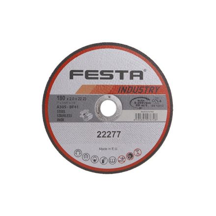 FESTA INDUSTRY Disc de tăiere pentru metal 180 x 2,0 x 22,2 mm