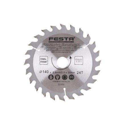 FESTA Pânză de ferăstrău pentru lemn 140 x 20 x 2,0 mm / 24T