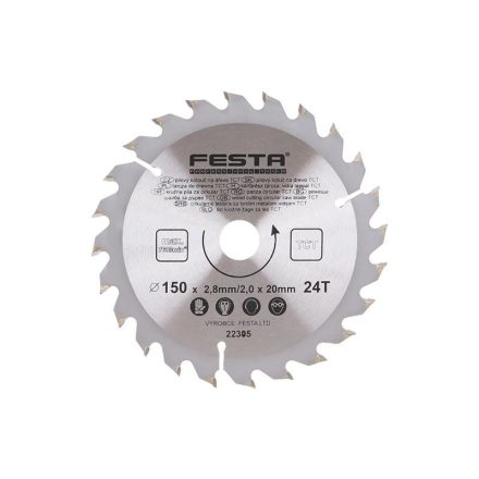 FESTA Pânză de ferăstrău pentru lemn 150 x 20 x 24T
