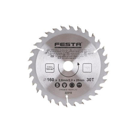 FESTA Pânză de ferăstrău pentru lemn 160 x 20 x 2,0 mm / 30T