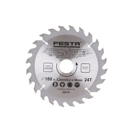 FESTA Pânză de ferăstrău pentru lemn 180 x 30 x 2,2 mm / 24T