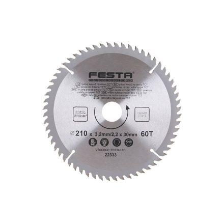 FESTA Pânză de ferăstrău pentru lemn 210 x 30 x 2,2 mm / 60T