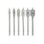 Set de burghie plat pentru lemn 6 piese (10-12-16-18-20-25 mm)