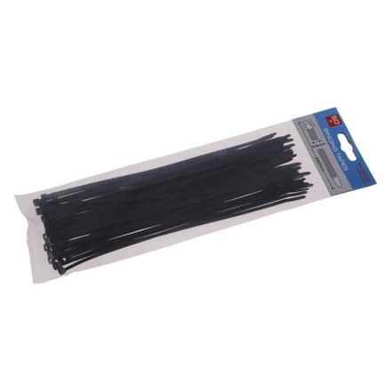 Legătură de cablu 250 x 3,6 mm neagră (50 buc)