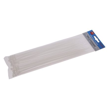 Legătură pentru cablu 300 x 4,8 mm alb (50 buc)